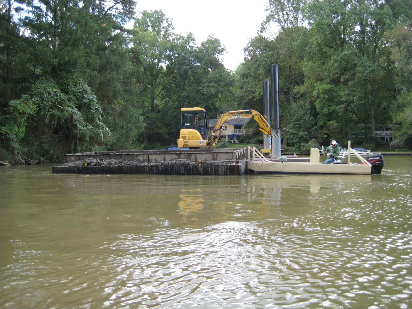In-house dredging equipment