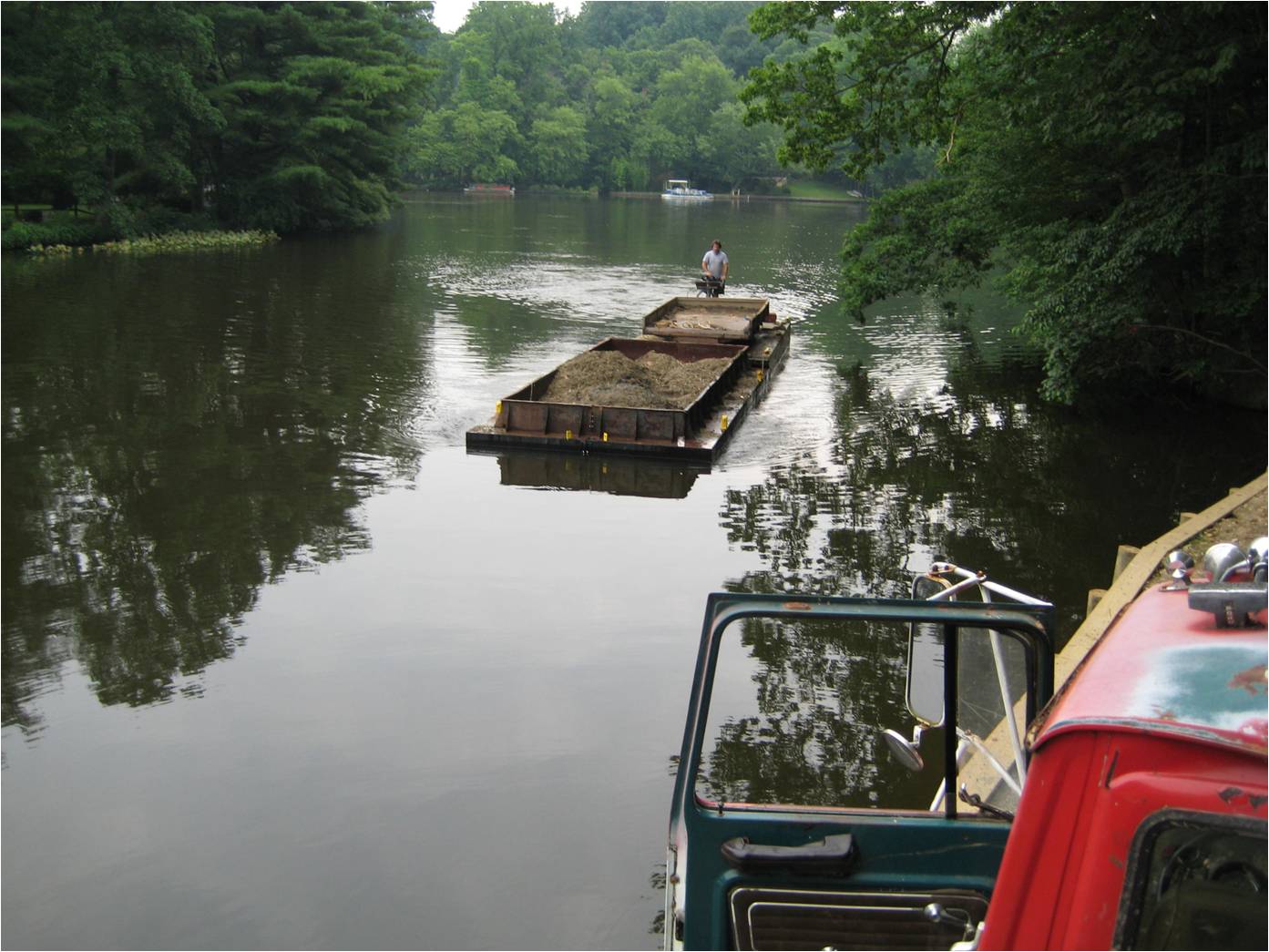 Mud barge